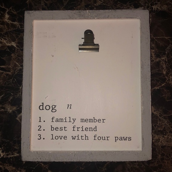 Francesca's Collections Other - Francesca’s Dog distressed photo holder NWT